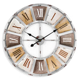 Sorbus Decorative Large 24-Inch Wall Clock for Living Room, Vintage Industrial Modern Rustic Farmhouse Style, Oversized Roman Numeral Clock, Modern Wall Clock, Ideal Room Décor image 0